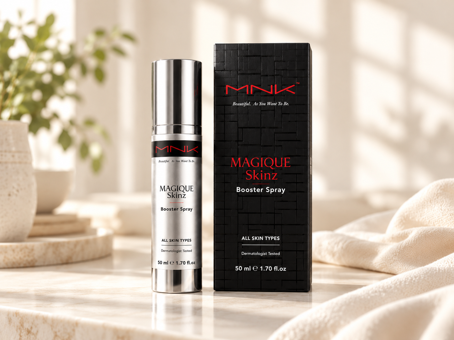 MNK product in a warm lifestyle setting